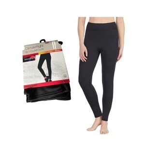 Cuddl Duds Climate Right Thermal Guard Black Lined Leggings